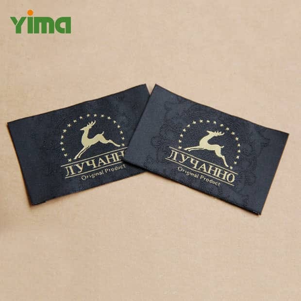 What impact do the raw materials used to make personalized woven labels have on the environment?