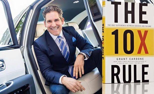 My Review of the book titled The 10x Rule by Grant Cardone New 