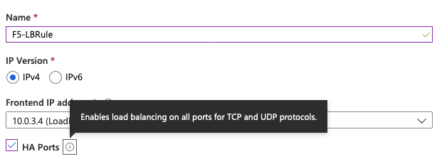 This feature is available only for internal load balancers
