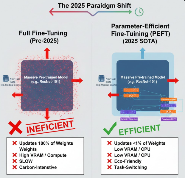 The 2025 Deep Learning Renaissance: How PEFT Saved the “Backbones”