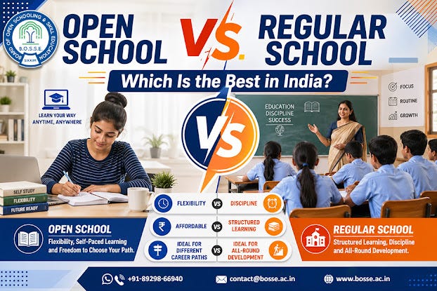 Open School vs. Regular School: Which Is the Best in India