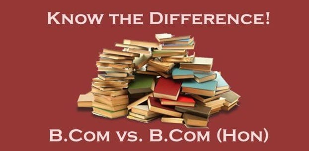 What Is The Difference Between B Com And B Com Hons? | By Mangalmay ...