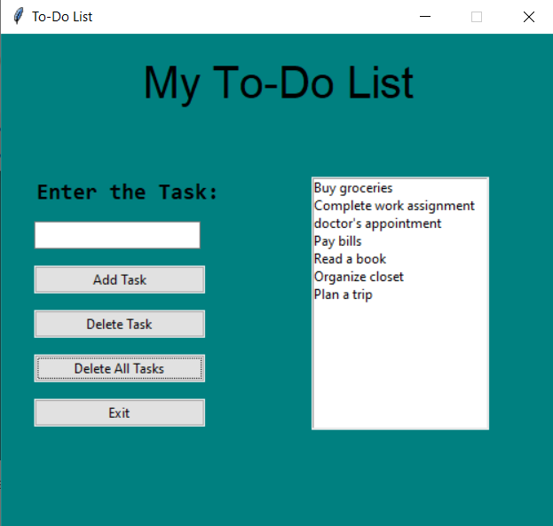 Make a To-do List in 10mins Using Python | by Saail Chavan | Medium