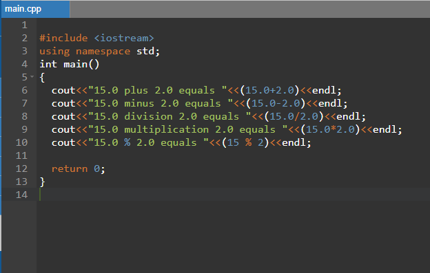 Arithmetic Operations in C++ program and their uses: | by Randomdiary ...