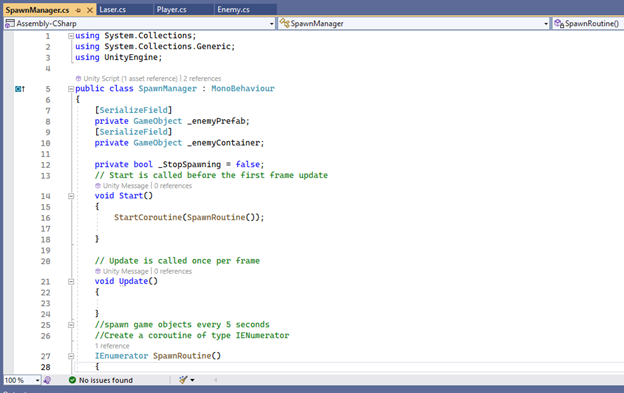 Script Communication in Unity using GetComponent - Bill J. Lugaila - Medium
