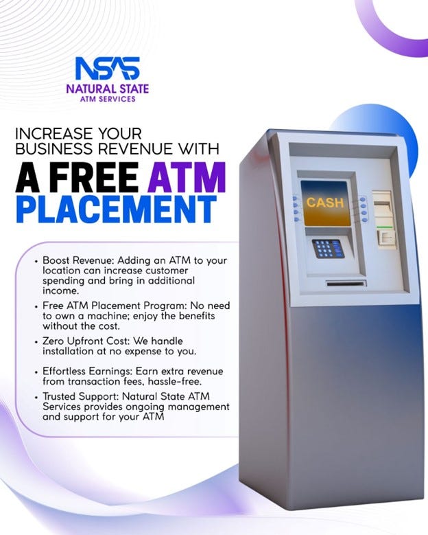 Free ATM Placement: How Arkansas Businesses Are Generating Passive Income Without Upfront…