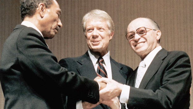 Begin, Carter, Sadat at Camp David 1979