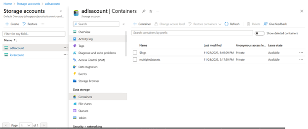 Steps: Create ADLS storage account(In adls we can create multiple ...