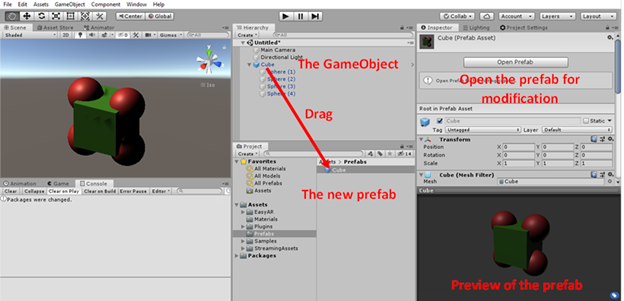 How to create Prefabs in Unity?. What is a Prefab? | by Ouzani Abd Raouf |  Medium