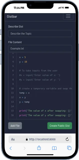 Mobile View