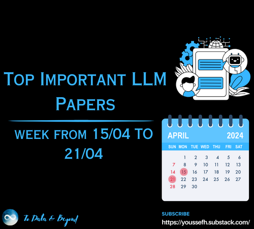 Top Important LLM Papers for the Week from 15/04 to 21/04