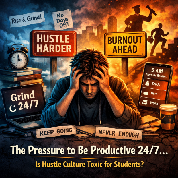 The Pressure to Be Productive 24/7: Is Hustle Culture Toxic for Students?
