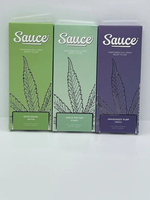 Sauce Disposable Good weed NYC Medium