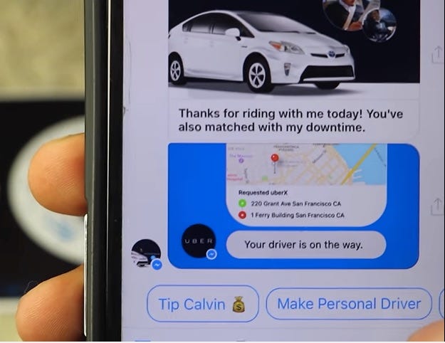 A Bot That Does What Uber Won't. College student creates Messenger bot… |  by Paul Boutin | Chatbots Magazine