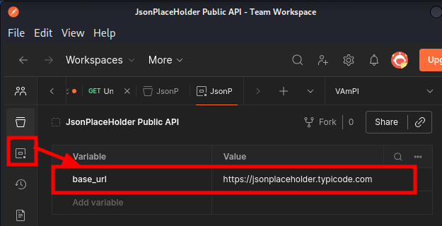 Creating an environment variable