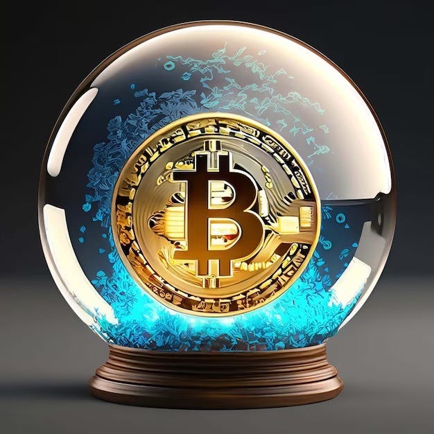 The BTC Crystal Ball: A Look at Price Predictions for 2023 | by Georgia Bloggs | The Dark Side | Nov, 2023