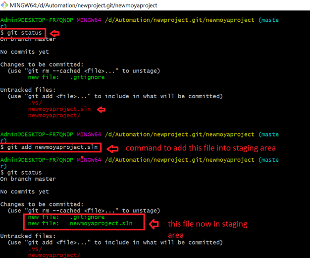 Git Commands. Then enter git status file/s are added… | by Seshani ...