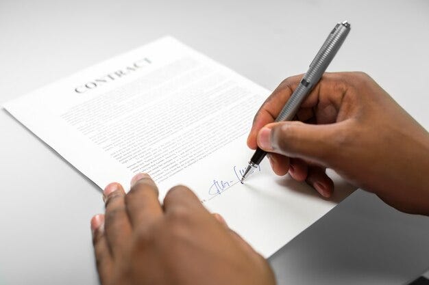 A person of color signing a temporary contract, likely with no long-term prospects, solely to help the company meet its diversity and inclusion quota.