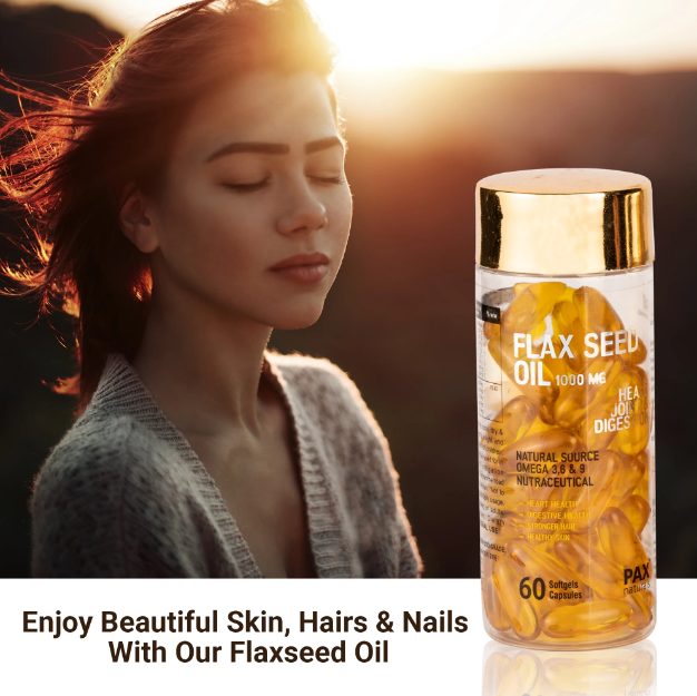 Flaxseed Oil Capsules 1000 MG paxnaturals Medium