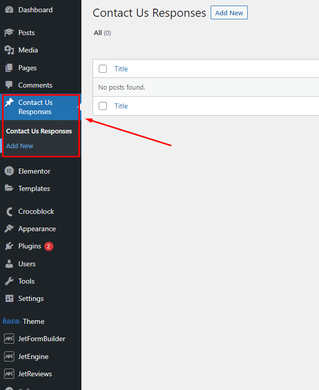 store wordpress form responses in custom post types