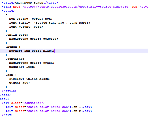 Anonymous Boxes in HTML. Let us look at an example of a… | by Syed ...