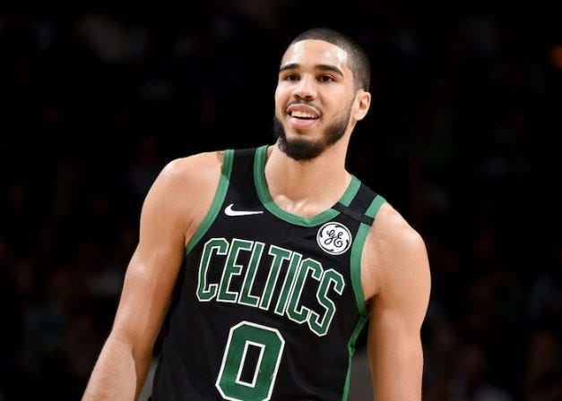 Inspiration behind Jayson Tatum's tattoos revealed as NBA star has bold  message inked across his back