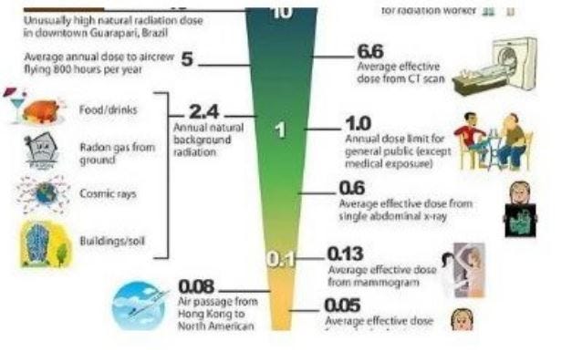 Radiation and Doses (250 nSv)