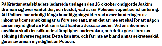 Varför pratar en fd officer och seriös vapeninnehavare illa om jakt och jaktformer