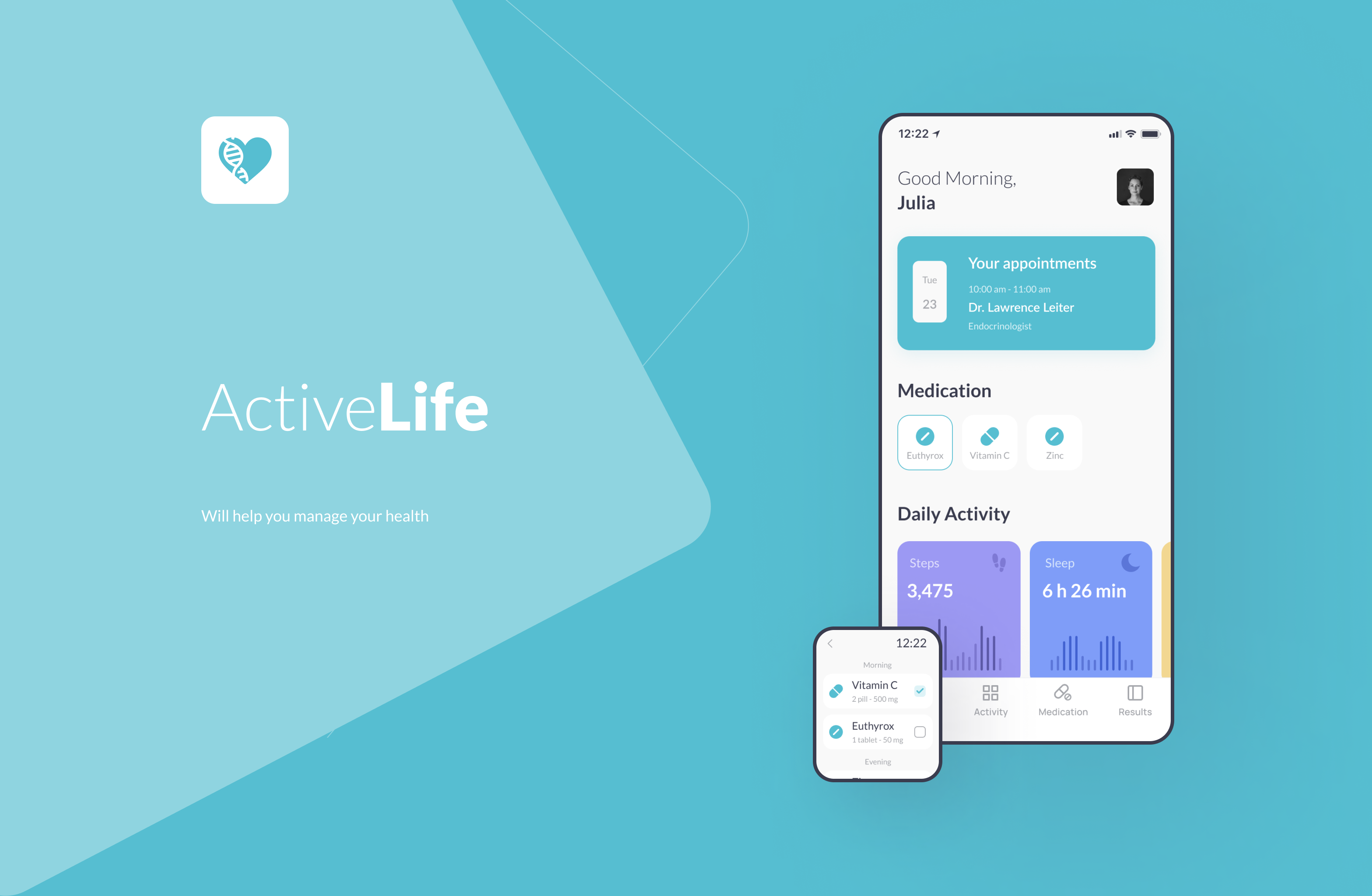 Personal Doctor - Mobile App by Arounda on Dribbble