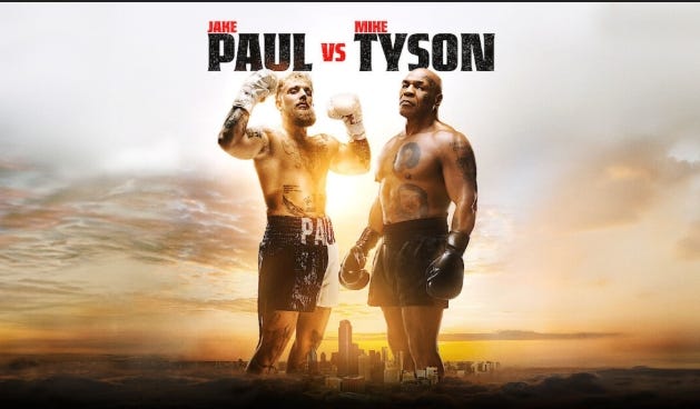 Mike tyson jake paul fight card