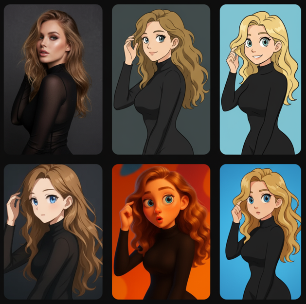 Different image effects in Viyou