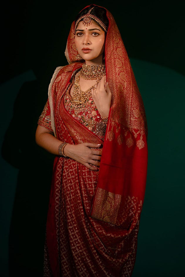 Light Beige Zari Woven Banarasi Crepe Saree With Crimson Red Border, Red banarasi silk sarees, Silk sarees, Banarasi sarees, zari woven banarasi silk sarees