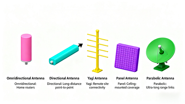Comparison of Different Antenna Types