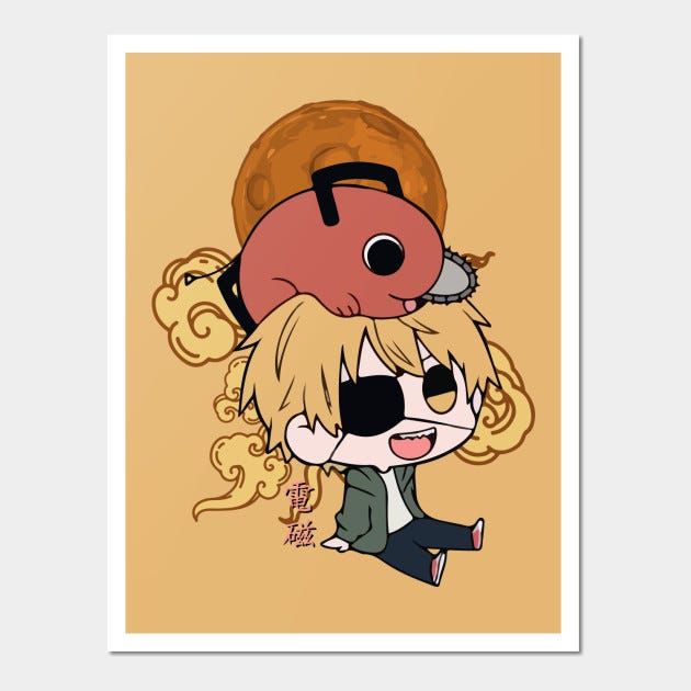 Chainsaw Man Denji Chibi Posters - The Official JJBA™ Merchandise Store ...