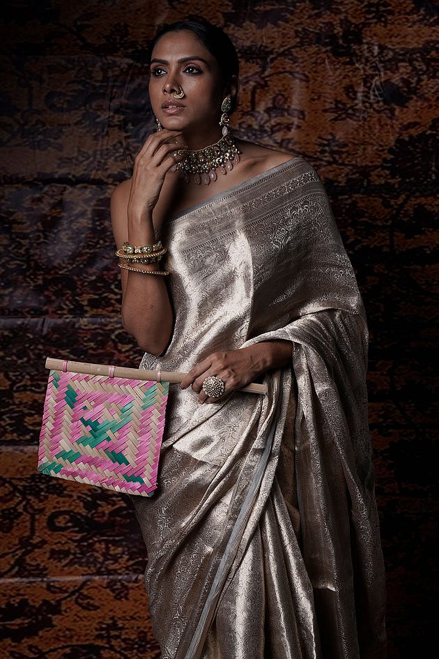 Golden Blossom Banarasi Tissue Organza Saree with Zari-Weaved Floral Design, Golden color Banarasi saree, Banarsi saree, organza saree, banarasi tissue saree, silk saree, Gold color saree