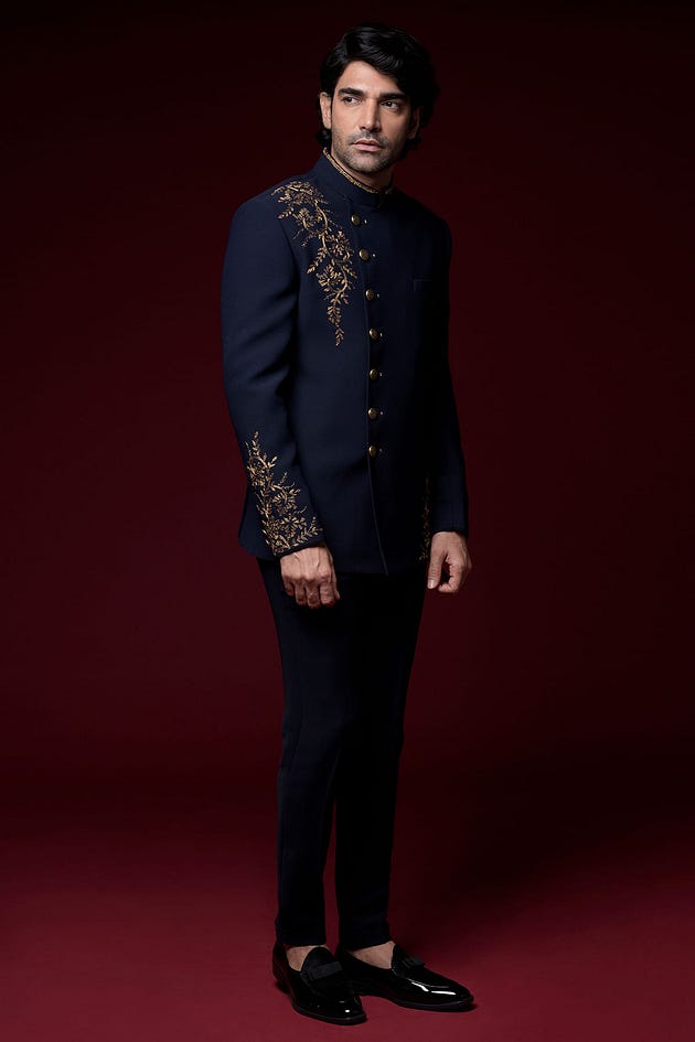 Midnight Blue Cutdana Embroidered Italian Jodhpuri Suit | suit design men | men suits design | designer mens suits | mens suits design | suit for men design | designer suits for men | suits design for men | men designer suits | design suit for man | men’s designer suit | Jodhpuri suit | men suit for wedding | Blue Jodhpuri suit | men wedding suit | wedding suits men | suits for men wedding | Jodhpuri Suits for wedding | Jodhpuri Italian design Suits | Jodhpuri design suites | Jodhpuri suits men