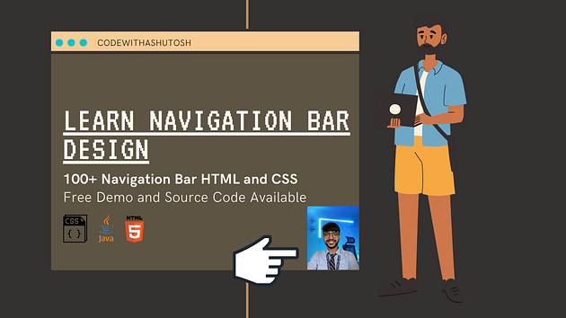 100+ Navigation Bar HTML and CSS (Free Demo +Source Code)