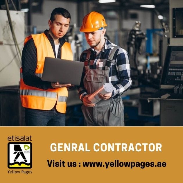List of General Contractors in UAE | General Contracting Companies ...