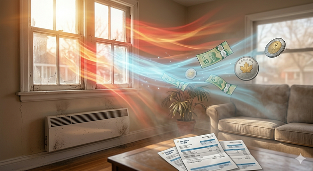 Losing money from window