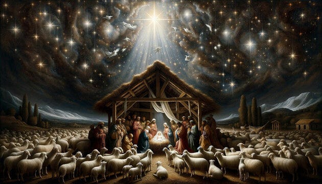 Look to the Shepherds this Christmas by David Lantz Medium Look to the Shepherds this Christmas by David Lantz Medium