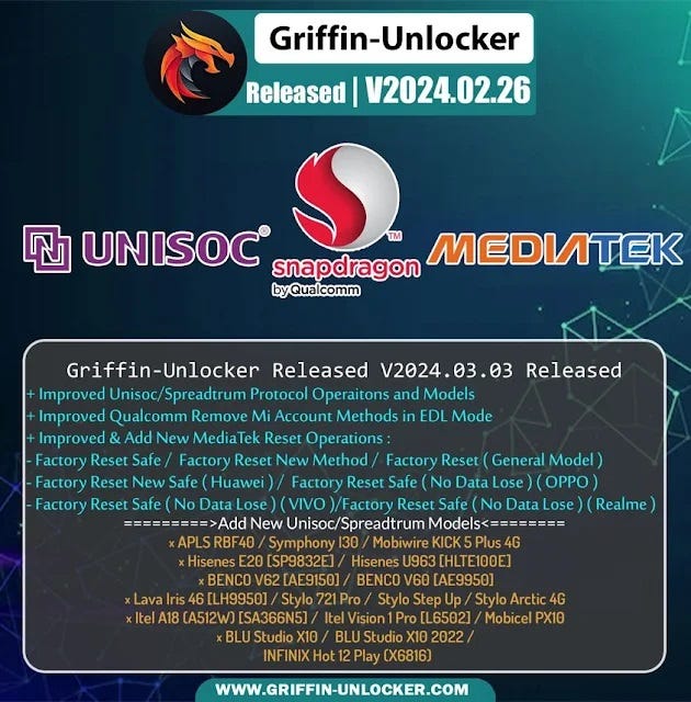 Griffin Unlocker V2024.03.03 [Latest Unlock Tool 2024] - Mirha - Medium