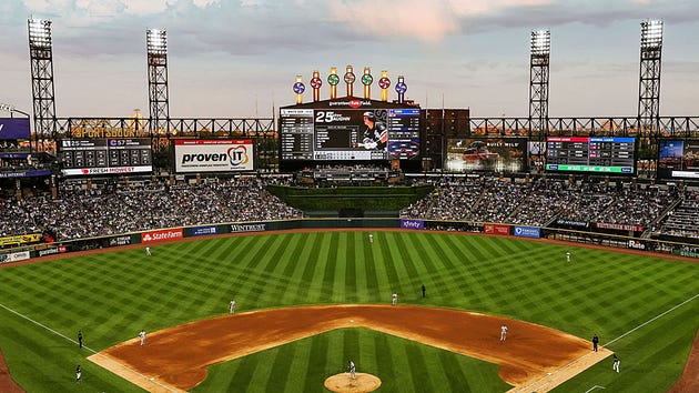 The home field of the Chicago White Sox.