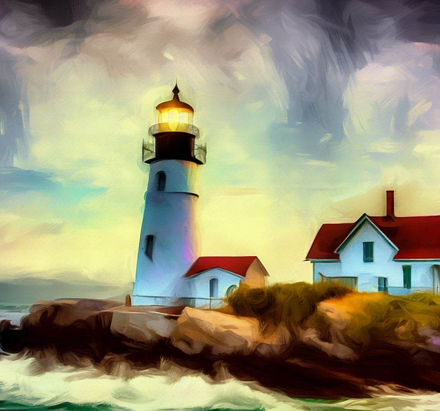A lighthouse in Maine.