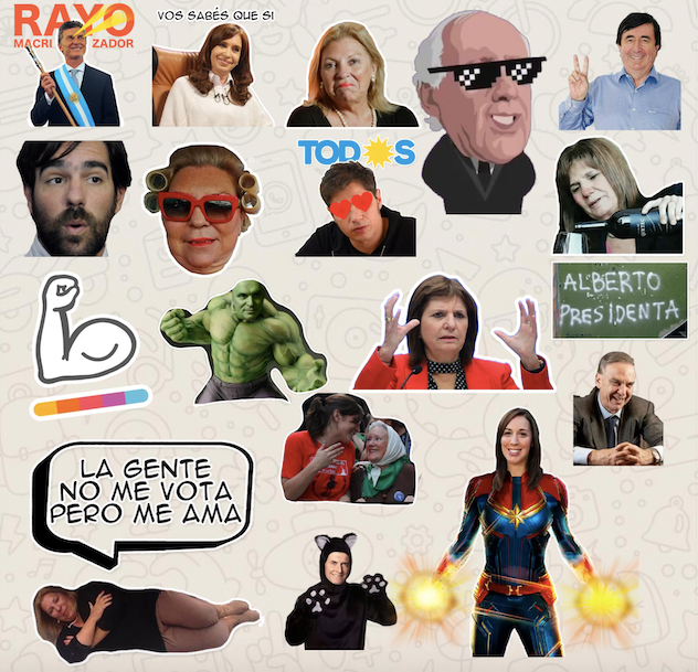 Los stickers de políticos explotan en WhatsApp: bienvenidos a la campaña  meme | by Pablo Javier Blanco | Medium