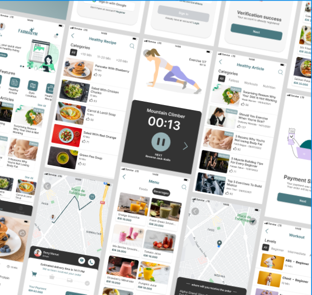 Ui-UX Case study: Aplikasi Mobile Kesehatan FarmaGym. | by Fatih Bagus ...