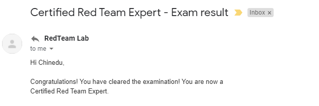 Certified Red Team Expert — Short Review