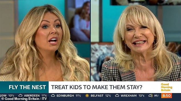 Nicola Mclean tells GMB she does everything for her teenage boys but Debbie Arnold questions ‘what…
