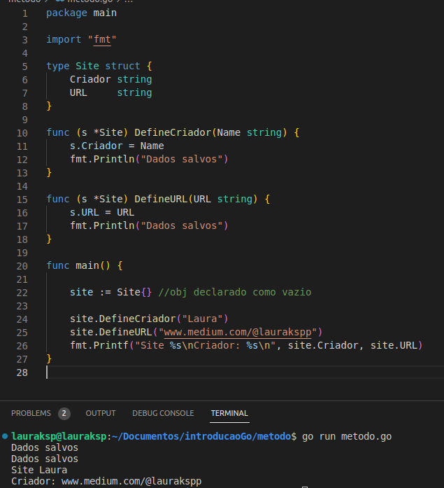 Metodo — POO [Go] [Golang] - Laura Kimberly - Medium