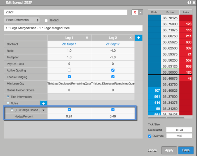Autospreader Rules: Hedge Round. The most basic behavior of ...